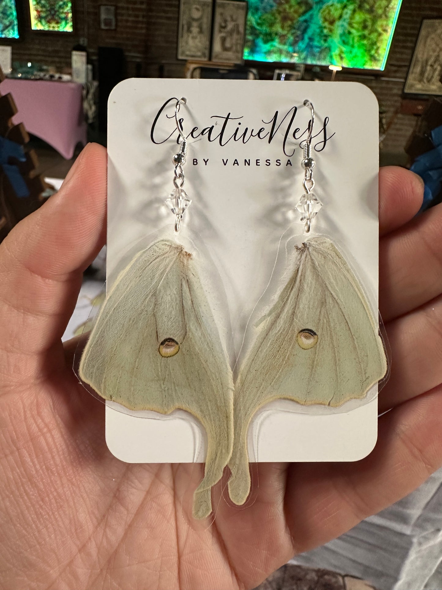 Luna Moth Earrings - Limited Edition